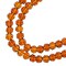 Crystal Lane DIY 2-Strand 7in Transparent Finish Glass Rondelle Donut Bead Strands